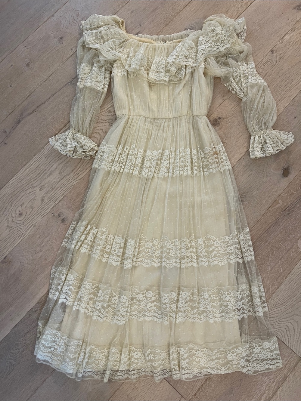 VINTAGE Marita by Anthony Muto Victorian style wedding/ prairie dress - Picture 1 of 7